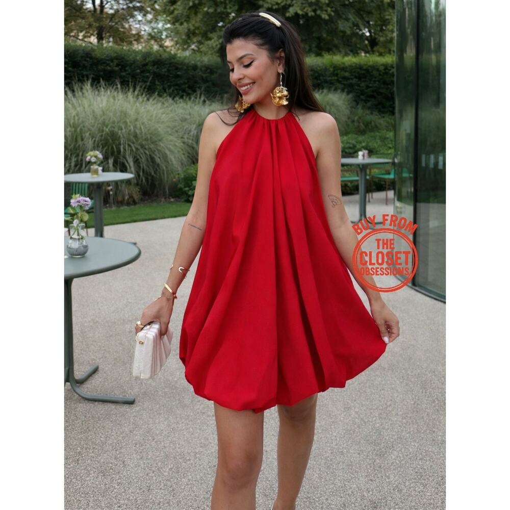 RARE!!! ZARA BLOGGER FAVE!!! Red Halter Neck Short Dress NWT ❤️